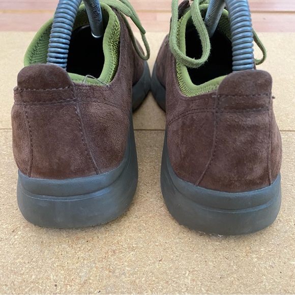 Dansko Mens Brown & Green Leather Lace Up Sneaker Size 39 US 7.5 fits - Picture 9 of 9